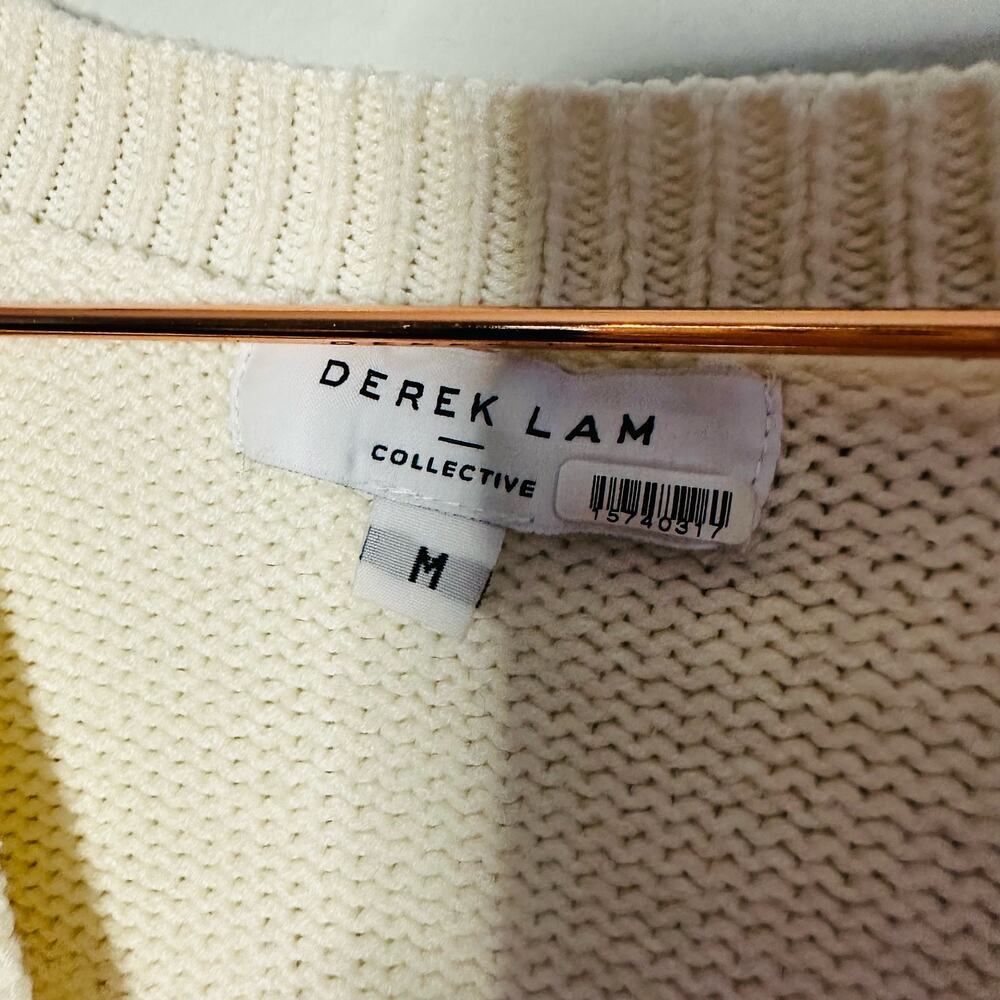 Derek Lam 10 Crosby Fair Isle Wool-Blend Cardigan Size Medium - Picture 6 of 13